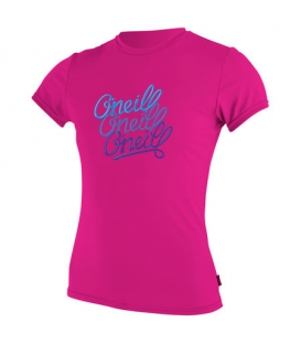 O'NEILL Lycra Girls Premium Skins S/S Sun Shirt Berry - 8