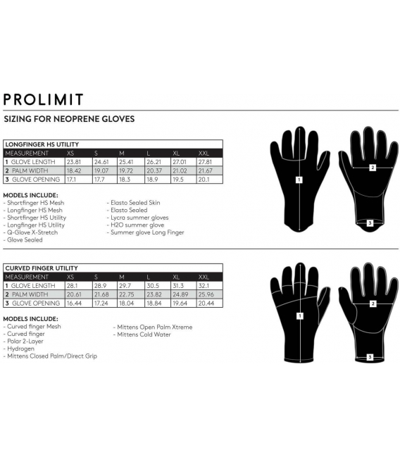 PROLIMIT Neoprénové Rukavice Curved Finger Utility 3,5 mm Black/Orange