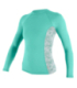O’NEILL Lycra WMS Side Print L/S Rash Guard Opal/Mirage Tropical