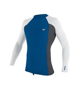 O’NEILL Lycra Premium Skins L/S Rash Guard Deep Sea / Graphite / White