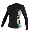 O’NEILL Lycra WMS Side Print L/S Rash Guard Black / Mikah Floral