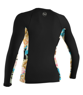 O’NEILL Lycra WMS Side Print L/S Rash Guard Black / Mikah Floral
